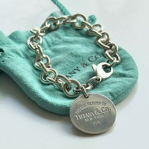 Authentic Please Return to Tiffany & Co. New York Sterling Silver Bracelet